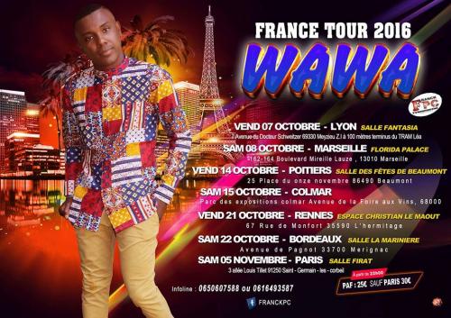 Wawa France tour 2016 / Marseille 08 Octobre 